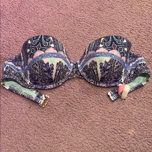 Lavender, pink &blue paisley VS bandeau